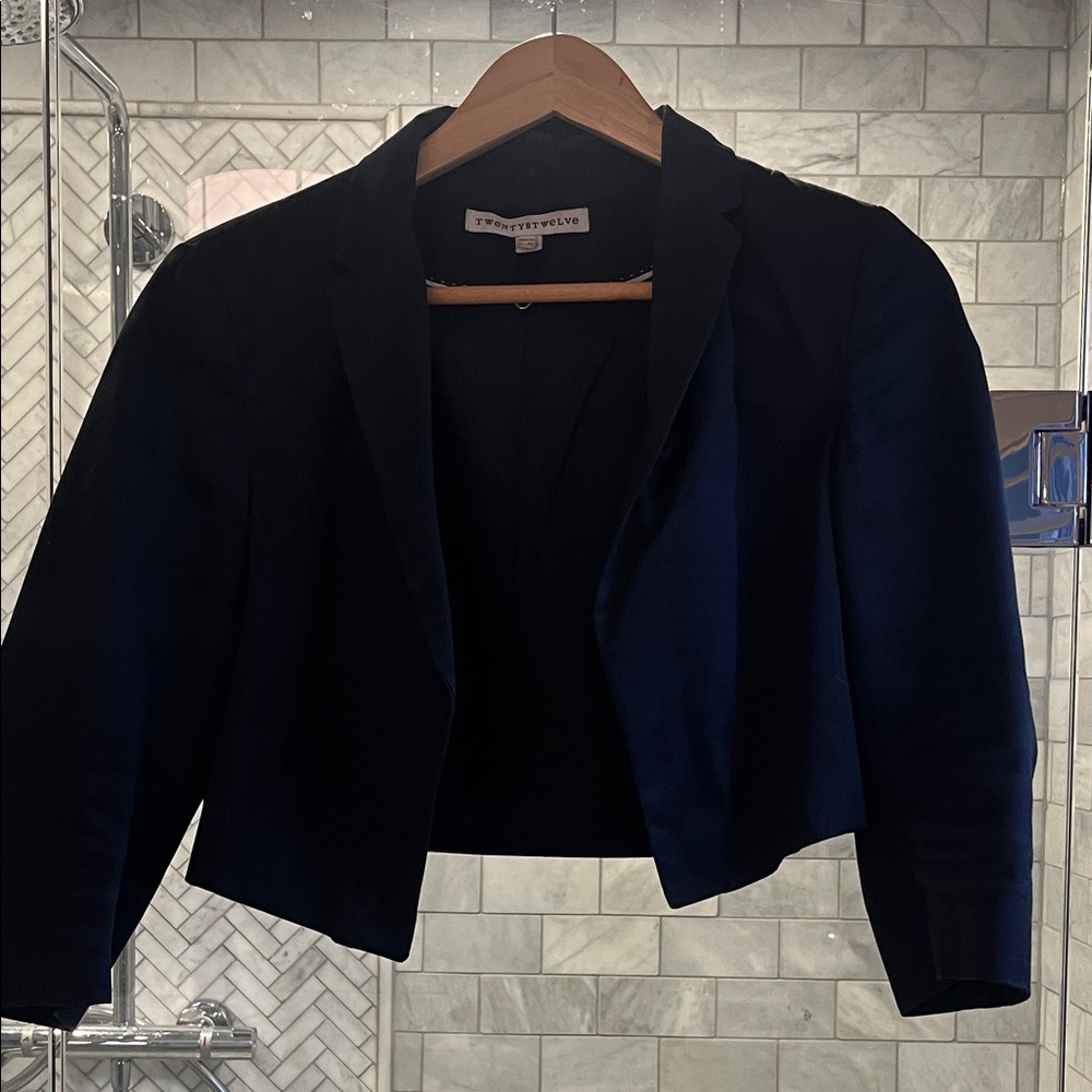 Twenty8Twelve Midnight Black Cropped Blazer